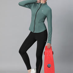 Contour Short Jacket Forest Green