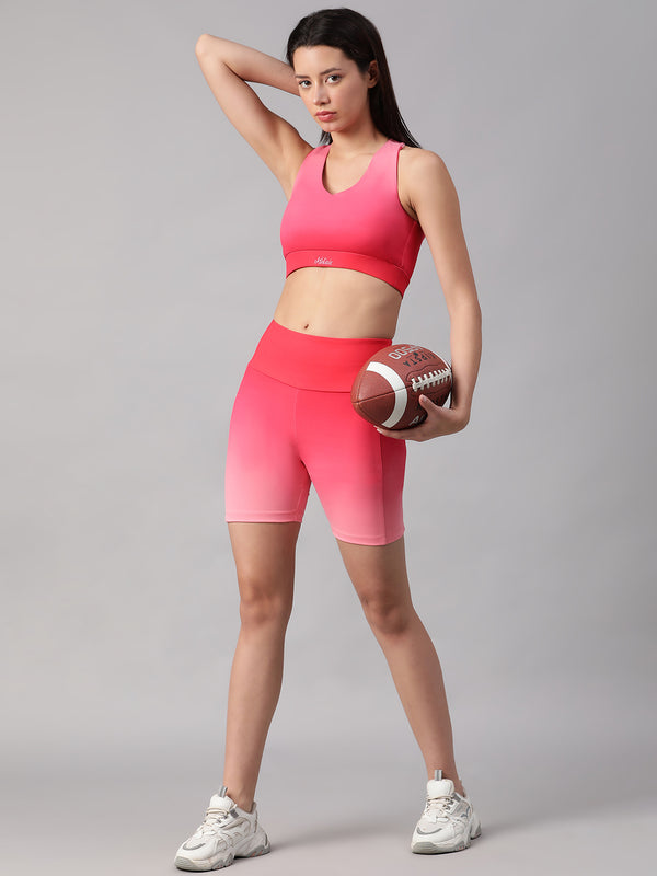 Dual Tone Shorts Hot Pink