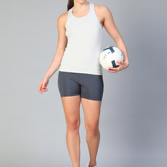 Y-Back Tank Top Light Gray