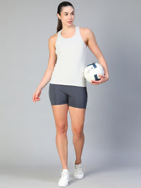Y-Back Tank Top Light Gray