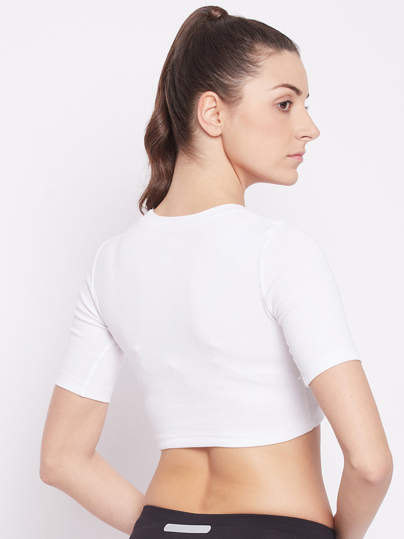 Everyday Cropped Tee White