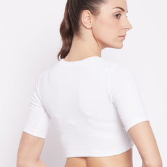 Everyday Cropped Tee White