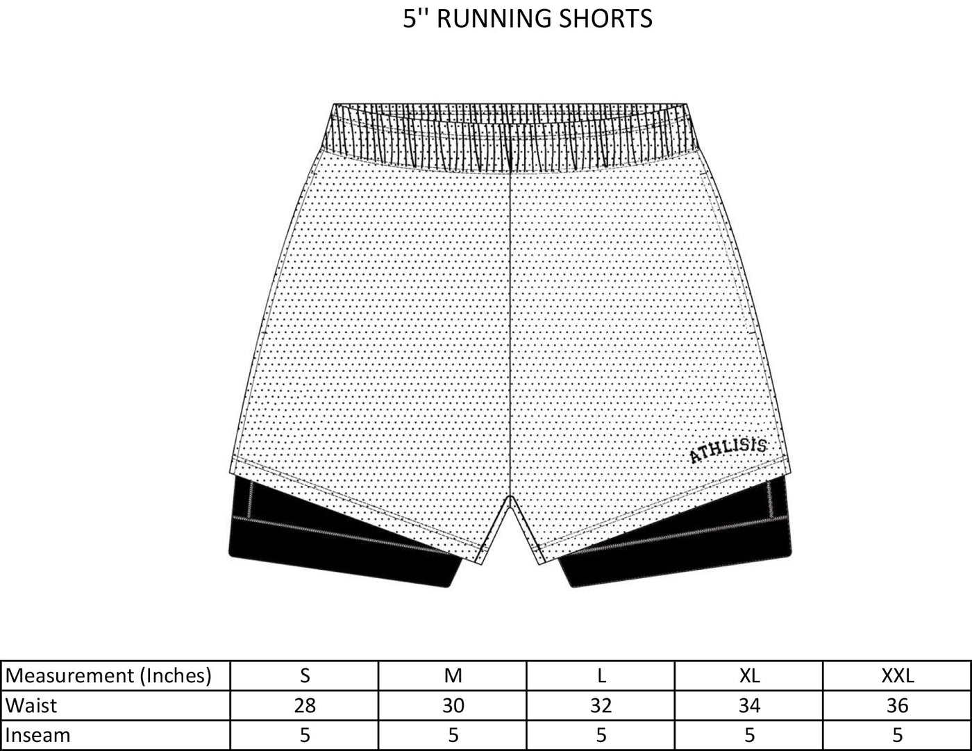 2 in 1 Lining Shorts Black Athlisis Sports