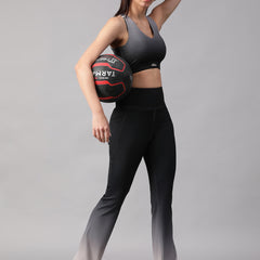 Dual Tone Flare Pant B&W