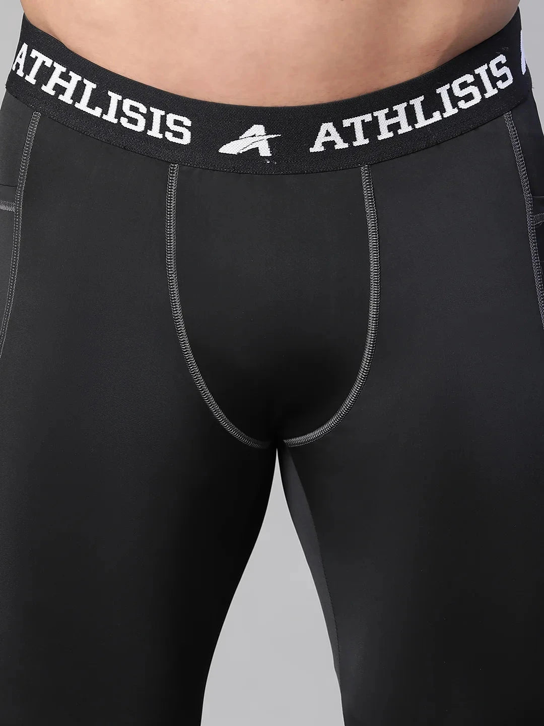 Nylon Basic Compression Tights Black Athlisis Sports