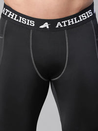 Nylon Basic Compression Tights Black Athlisis Sports