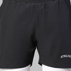 2 in 1 Lining Shorts Black