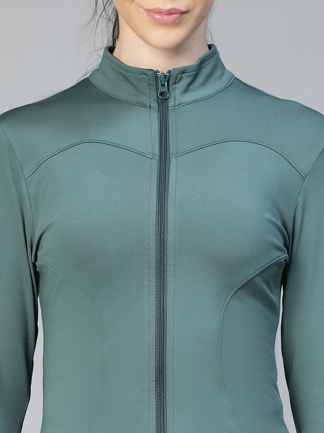 Sculpt Crop Jacket Forest Green Athlisis Sports