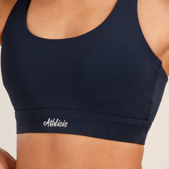 Y Adjustable Sports Bra Navy