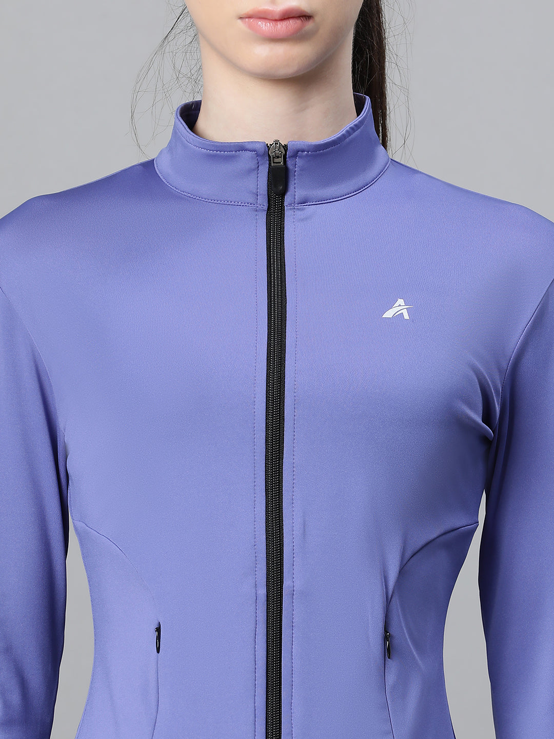 Contour Crop Jacket Purple