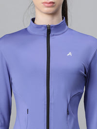 Contour Crop Jacket Purple
