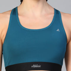 Ruched Sports Bra Teal