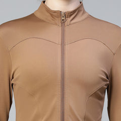 Sculpt Crop Jacket Tan