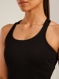 Built In Bra Y Adjustable Top Black