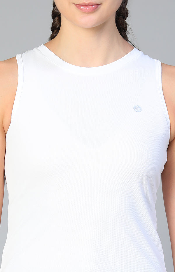 Lunar Shift Tank Top White