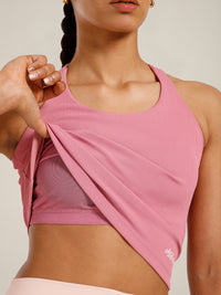 Built In Bra Y Adjustable Top Pink