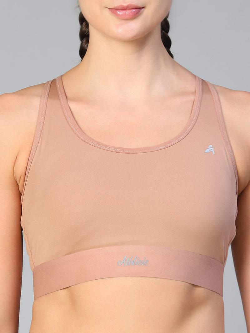 Ruched Sports Bra Skin