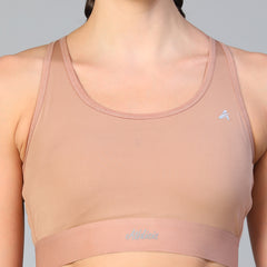 Ruched Sports Bra Skin