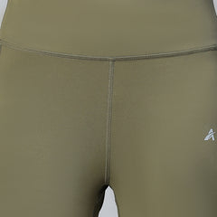 Laser Cut Leggings Olive