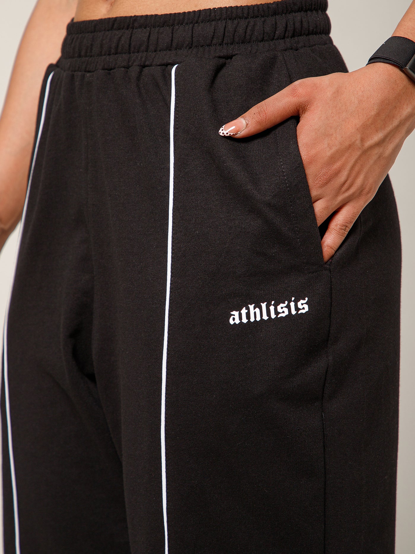 Flow Piping Sweatpants Black