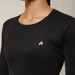 Bodycon Thumbhole T-shirt Black
