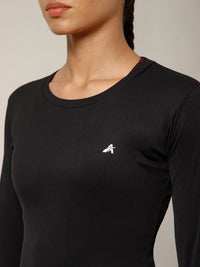 Bodycon Thumbhole T-shirt Black