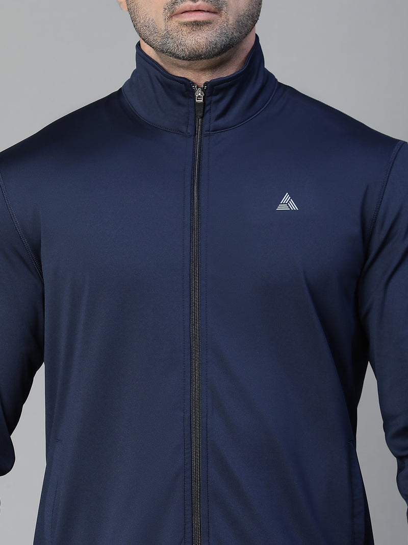 Basic Zipper Jacket Navy