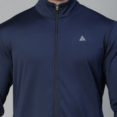 Basic Zipper Jacket Navy