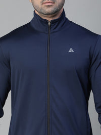 Basic Zipper Jacket Navy