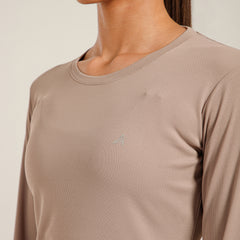 Bodycon Thumbhole T-shirt Beige