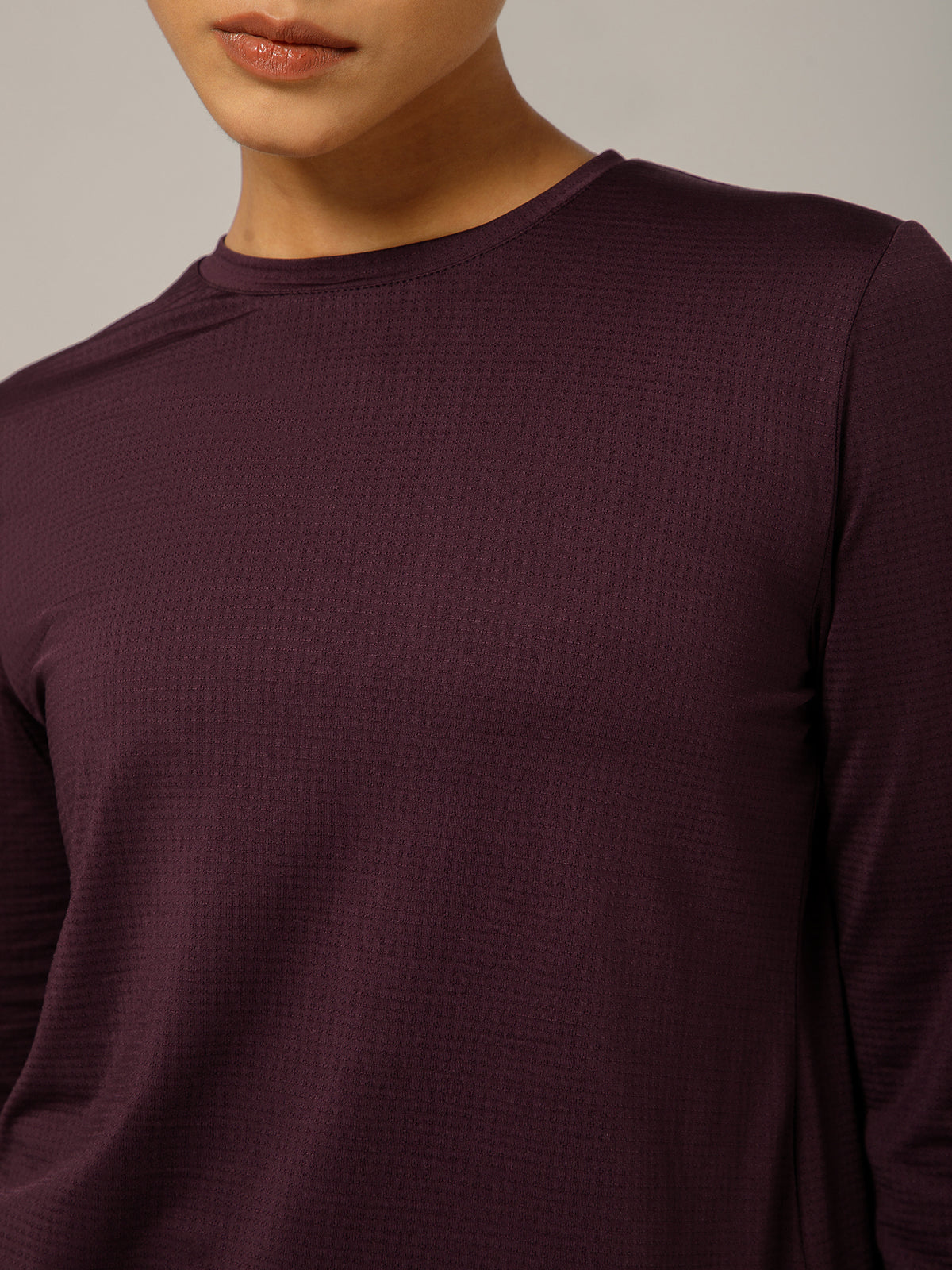 Breeze Crossover Full Sleeve T-shirt Wine
