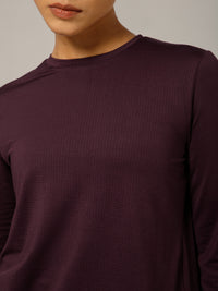 Breeze Crossover Full Sleeve T-shirt Wine