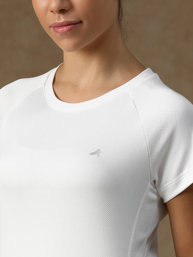 V Panel T-Shirt White