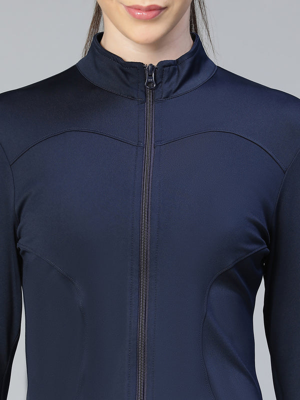 Sculpt Crop Jacket Navy