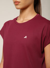 Cap Flow T-Shirt Maroon