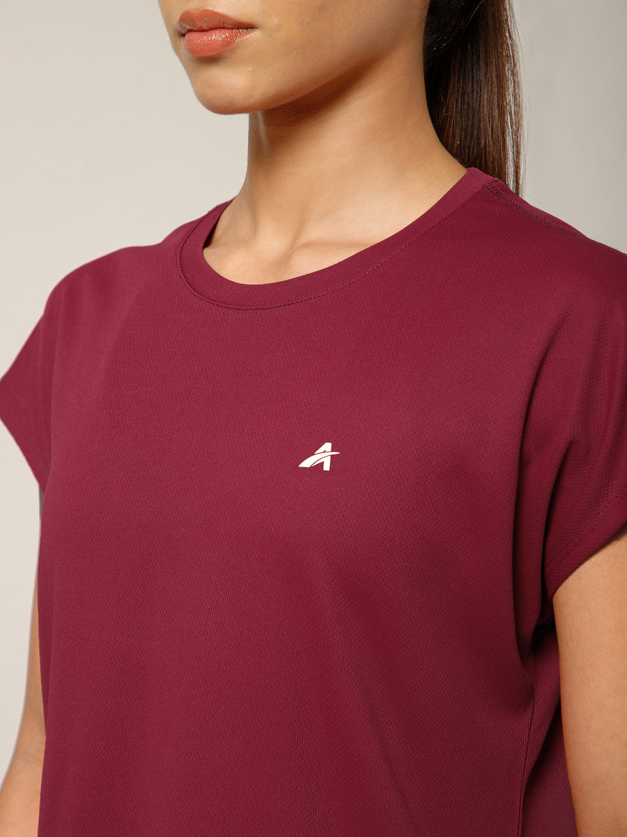 Cap Flow T-Shirt Maroon