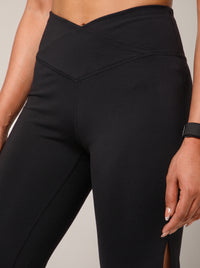 V-Shape Flare Pant Black