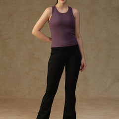 Built In Bra Racer Back Top Purple