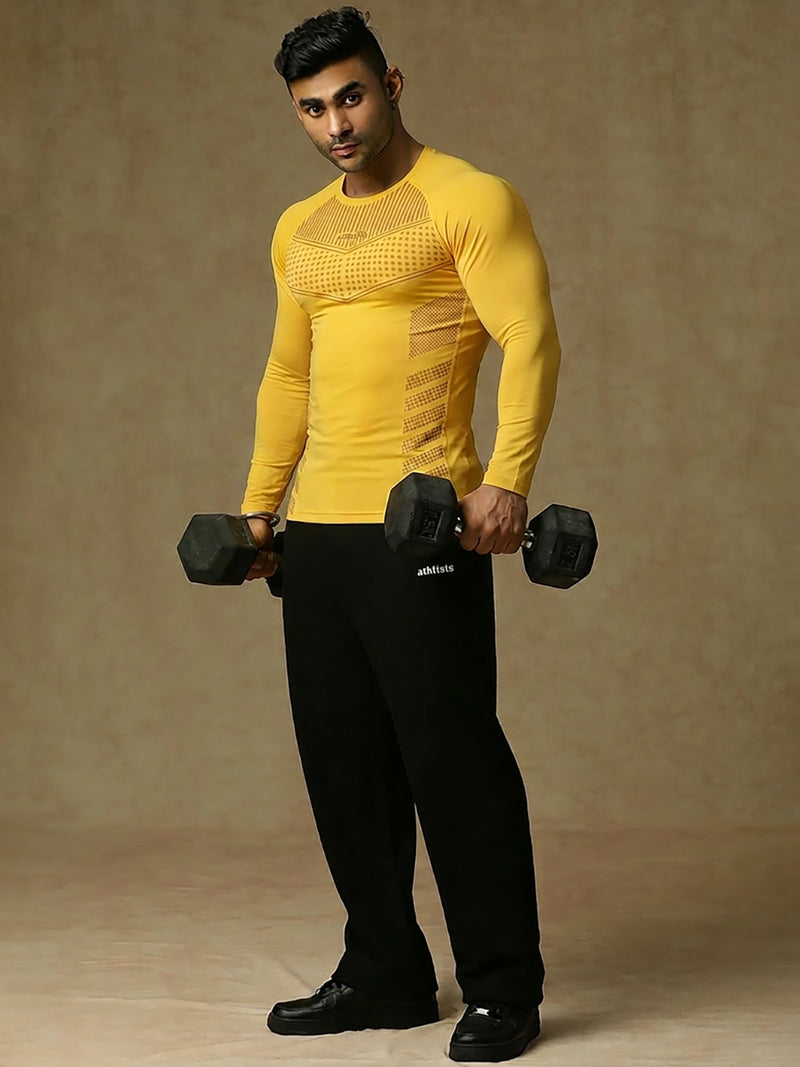 808 Compression T-Shirt Yellow
