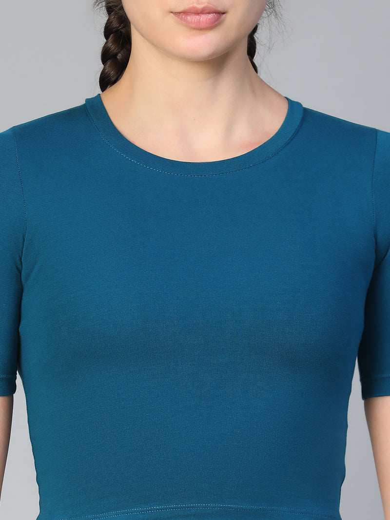 Essential Crop Top Teal