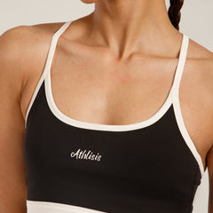 Flow Piping Sports Bra Black