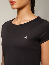 Keyhole T-shirt Black