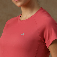 V Panel T-Shirt Pink