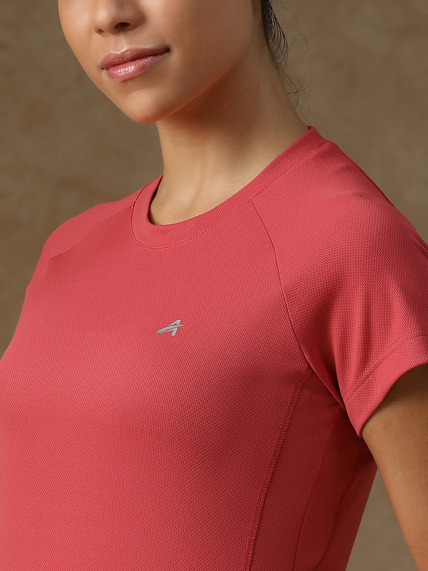 V Panel T-Shirt Pink