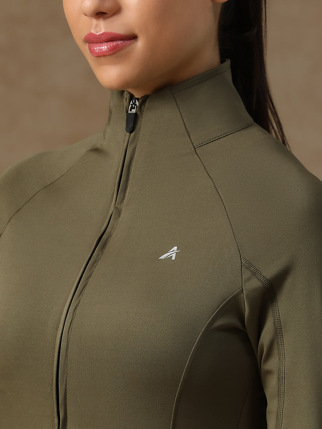Midriff Crop Jacket Olive