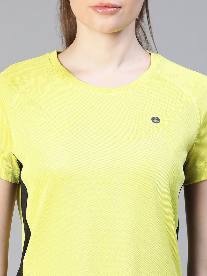 Contrast Side Panel T-Shirt Apple Green