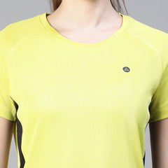 Contrast Side Panel T-Shirt Apple Green