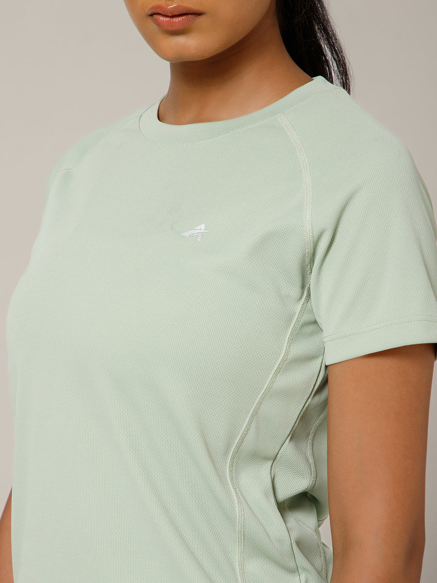 V Panel T-Shirt Mint Sage