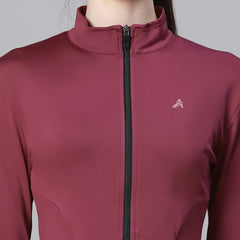 Contour Short Jacket Maroon