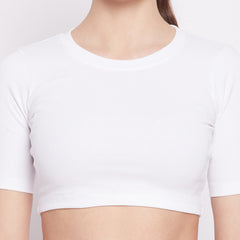 Everyday Cropped Tee White